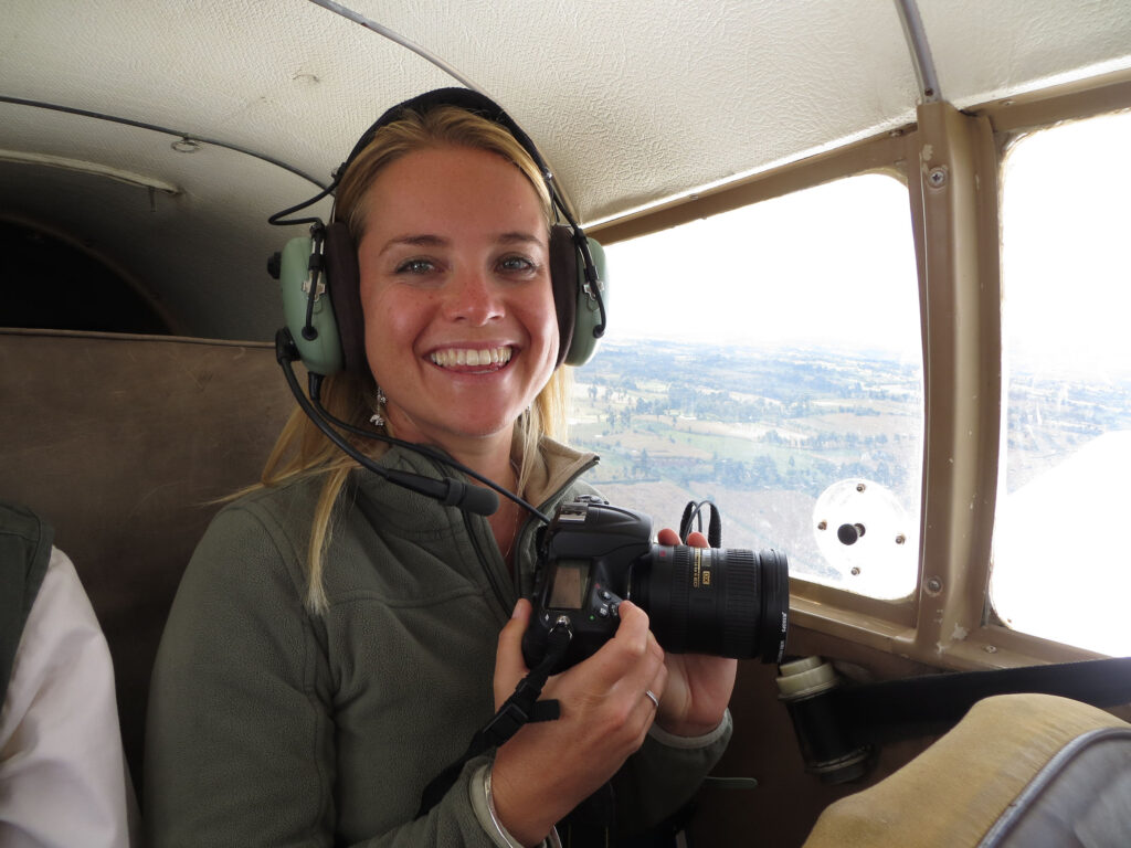 Family safari specialists - Tess plane photography kenya