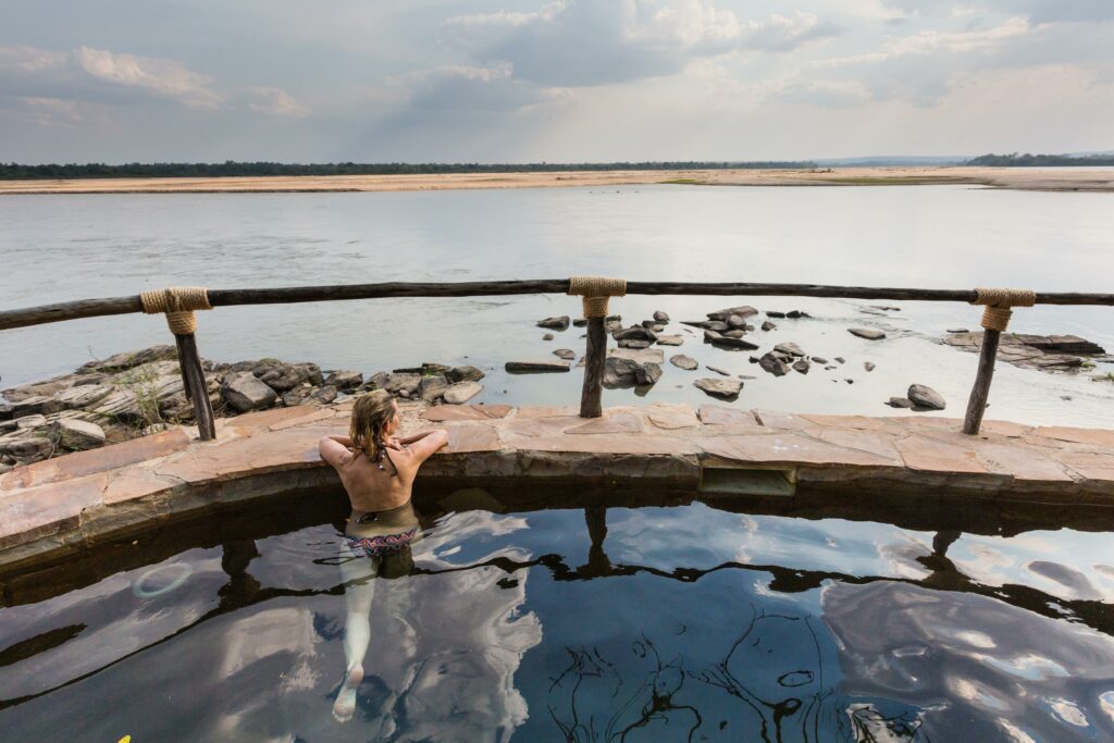 Tanzania Nyerere Sand Rivers Selous family safari pool