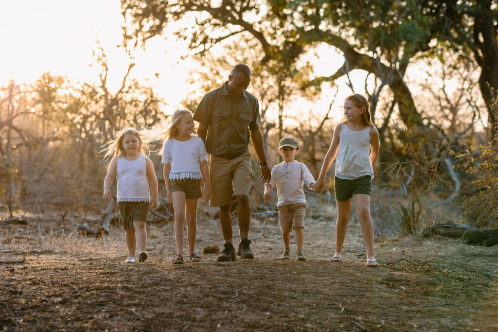 Thornybush Game Reserve South Africa kids walk